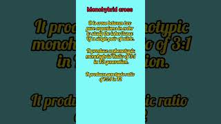 Monohybrid cross shortsfeed shorts youtubeshorts shortsvideo [upl. by Baiel549]