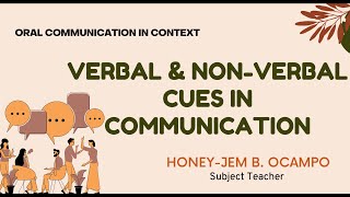 Verbal and NonVerbal Cues in Communication [upl. by Tanberg981]