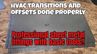 Expert HVAC sheet metal fabrication step by step instructions [upl. by Nedak]