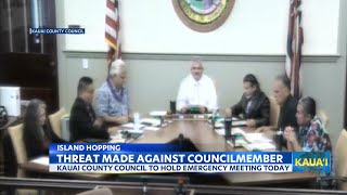 Kauai Council holds an emergency meeting following a threat against a council member [upl. by Seaddon]