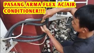 Cara memasang lem arma flex ac atau busa pipa air conditioner [upl. by Aliel]