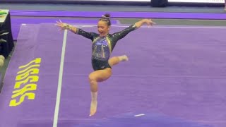 Aleah Finnegan scores PERFECT 10 on Floor for LSU vs Auburn  February 2024 [upl. by Nivlad]