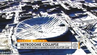 Metrodome Collapses [upl. by Suiramaj]