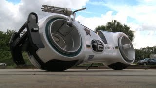 Take a ride on a real Tron bike [upl. by Adiela]