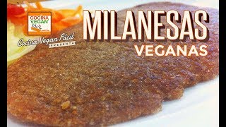 Milanesas veganas  Cocina Vegan Fácil [upl. by Pernell]