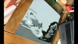 Lego Mosaic Cat [upl. by Anahtor]