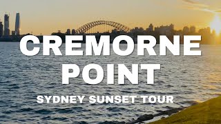 Cremorne Point  Sydney Sunset Tour  4K Sydney australia walk [upl. by Dahsraf542]