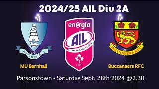 Buccs Vs Barnhall  Sept 2024 [upl. by Rodoeht348]