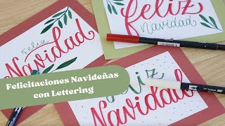 Cómo escribir Feliz Navidad con Lettering en 3 estilos diferentes✨🎄 [upl. by Huebner]