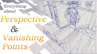 Everything about Perspective amp Correct Mathematical use of Vanishing Points  Perspective Drawing [upl. by Joost]