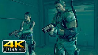 Resident Evil 5 Chris Redfield y Sheva Alomar pelean contra Albert Wesker Cinemática 4K 60FPS [upl. by Enyahs551]