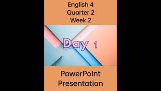 English 4 Matatag Curriculum Powerpoint Presentation Quarter 2 Week 2 grade4matatag grade4 ppt [upl. by Aicilyhp674]