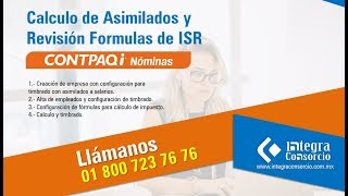 asimilado a salarios y formulas ISR [upl. by Dnumde]