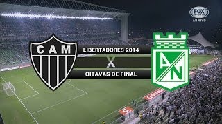 Gols  AtléticoMG 1 x 1 Atlético Nacional COL  Libertadores 2014  01052014 [upl. by Ullman480]