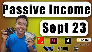 September 2023 Passive Income from all stock photography agencies [upl. by Daraj915]