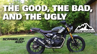 2024 Triumph Scrambler 400X Owners Review  USA [upl. by Letrice]