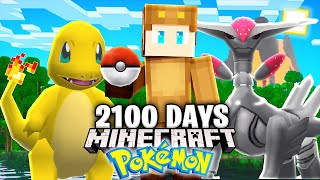 I Survived 2100 Days in Minecraft POKEMON [upl. by Kussell]