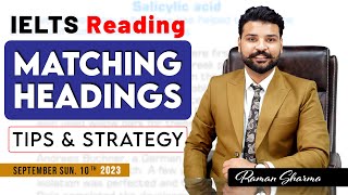 IELTS Reading Matching Headings  Best Tips by Raman [upl. by Cardew]