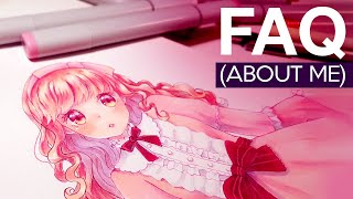 Answering Your Questions FAQ ★ Copic Markers Speedpaint [upl. by Hammer506]