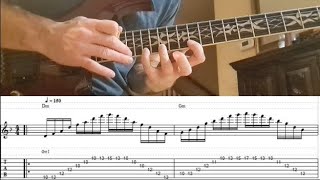 IIVV7 Arpeggio Progression in D Minor With Tabs [upl. by Bradlee]