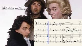 Blackadder III Theme with sheet music [upl. by Feldt]