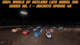 2024 WoO LMs SIM Series Rd 1  Buckeye Spring 40  Limaland Motorsports Park [upl. by De]