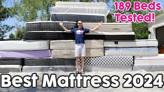 Best Mattress 2024  We Objectively Test 189 Mattresses [upl. by Eentirb942]