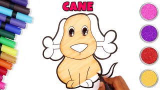 Impariamo come disegnare un cane  bambini che disegnano  Chiki Arte Italiana [upl. by Roxane]