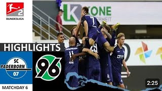 Paderborn vs Hannover 96 21  all goals amp extended highlights [upl. by Teodoro]