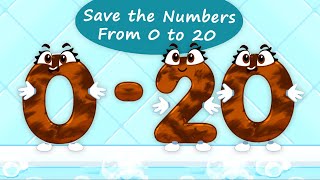 Save the Numbers 0 to 20  Learn Numbers and Counting in a Fun and Joyful Way  GoKids Games [upl. by Arihday]