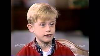 MACAULAY CULKIN  FIRST HOME ALONE INTERVIEW [upl. by Ahsoj]