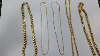 latest gold plated chain for boyzgold plated chain for gents 🫶😱1 year guarantee 🫶😱 [upl. by Nylkaj]