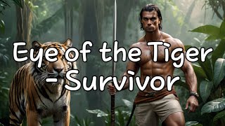 Survivor  Eye of the Tiger Lyrics [upl. by Leirea]