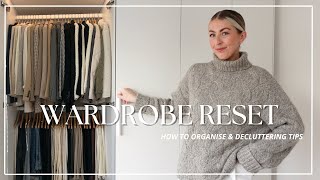 WARDROBE RESET HOW TO DECLUTTER amp ORGANISE Katie Peake [upl. by Anson]