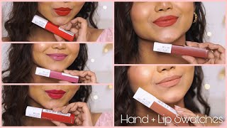 Maybelline Super Stay Matte Ink Lip  Hand Swatches ✨Lipsticks for Indian Skin Tone [upl. by Airdnalahs]