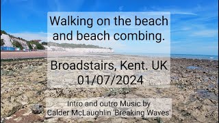 Beach Walk Broadstairs Kent UK 01072024 [upl. by Yarised]