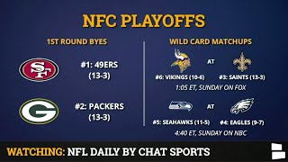 NFC Playoff Picture Schedule Bracket Matchups Dates And Times For 2020 NFL Playoffs [upl. by Esinehc]