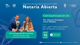 NotaríaAbierta ”¿Usu…qué todo lo que necesitas saber del derecho de usufructo” [upl. by Nolyak629]