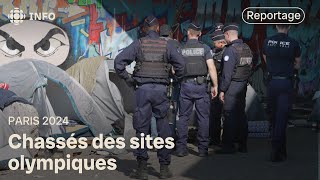 Des migrants et sansabris expulsés pour faire place aux Jeux olympiques de Paris [upl. by Obellia]