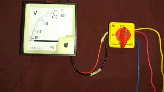 Voltmeter Selector Switch working and Wiring in Hindi By Electric Guru [upl. by Cynthie552]