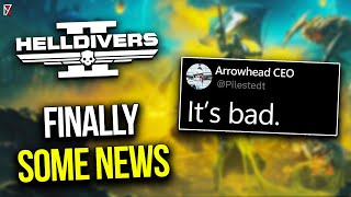 A News Update on the Helldivers 2 Situation [upl. by Atsirhcal]