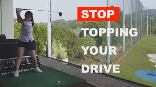 Stop Topping Your Drive  Golf with Michele Low [upl. by Gagliano156]