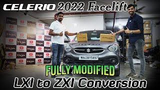 INDIAS FIRST NEW CELERIO 2022 MODIFIED FROM LXI TO ZXI CONVERSION [upl. by Eneg]