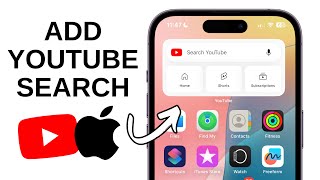 How to Add YouTube Search Bar on iPhone Homescreen [upl. by Yensehc586]