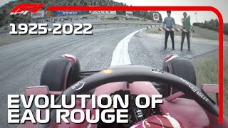 Evolution Of Eau Rouge Raidillon F1 1925  2022 [upl. by Novar531]