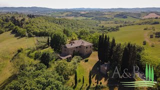 18THCENTURY STONE COUNTRY HOUSE ASCIANO SIENA  TUSCANY [upl. by Philis]