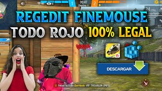 🤯 REGEDIT FINEMOUSE PARA DAR TODO ROJO EN FREE FIRE NUEVA ACTUALIZACIÓN  100 LEGAL 🔝 [upl. by Gualterio750]