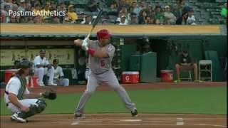 Albert Pujols Hitting Slow Motion Home Run Baseball Swing Batting Tips MLB Angels [upl. by Yelroc456]