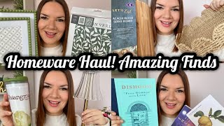 Homeware Haul  BampM  Home Bargains  TK Maxx  Charity Thrift Haul  George Home  Kate McCabe [upl. by Ramirolg]