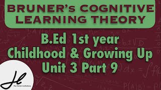 BRUNER’s COGNITIVE LEARNING THEORY  Childhood and Growing Up Unit 3 Part 9 [upl. by Jeannine]